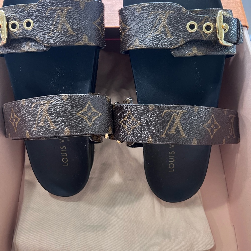 Louis Vuitton Monogram Brown Sandals